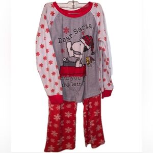 Peanuts Red and Gray Snoopy Pajama Set